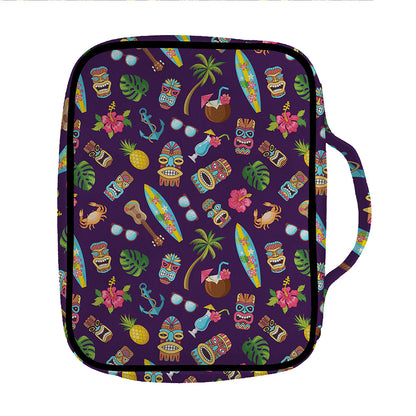 Summer Totem Pattern Print Front Pocket Bible Bag
