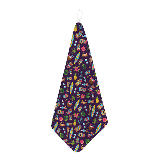 Summer Totem Pattern Print Hand Towel