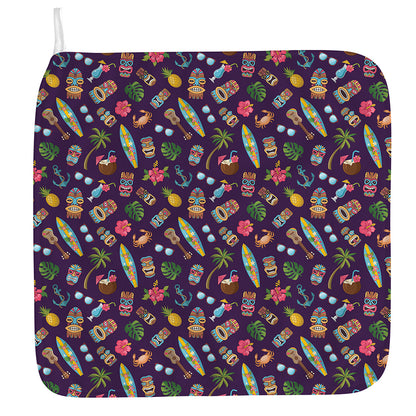 Summer Totem Pattern Print Hand Towel