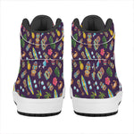 Summer Totem Pattern Print High Top Leather Sneakers