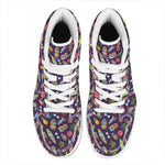 Summer Totem Pattern Print High Top Leather Sneakers