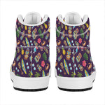 Summer Totem Pattern Print High Top Leather Sneakers