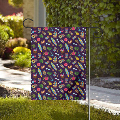 Summer Totem Pattern Print House Flag