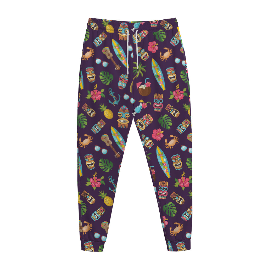 Summer Totem Pattern Print Jogger Pants