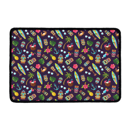 Summer Totem Pattern Print Kitchen Mat