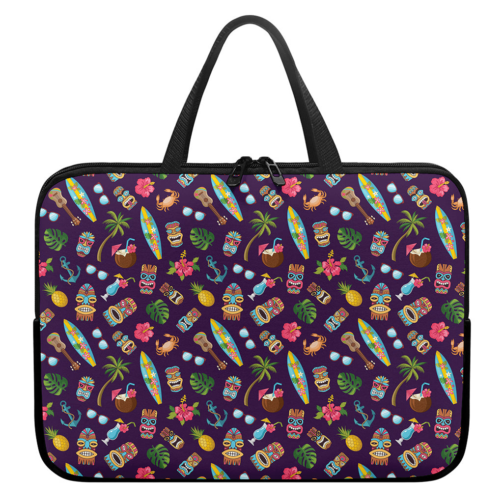 Summer Totem Pattern Print Laptop Sleeve With Handle