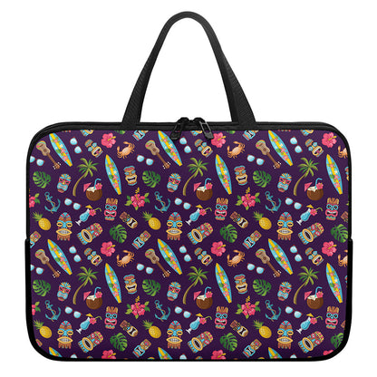 Summer Totem Pattern Print Laptop Sleeve With Handle