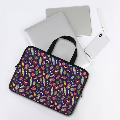 Summer Totem Pattern Print Laptop Sleeve With Handle