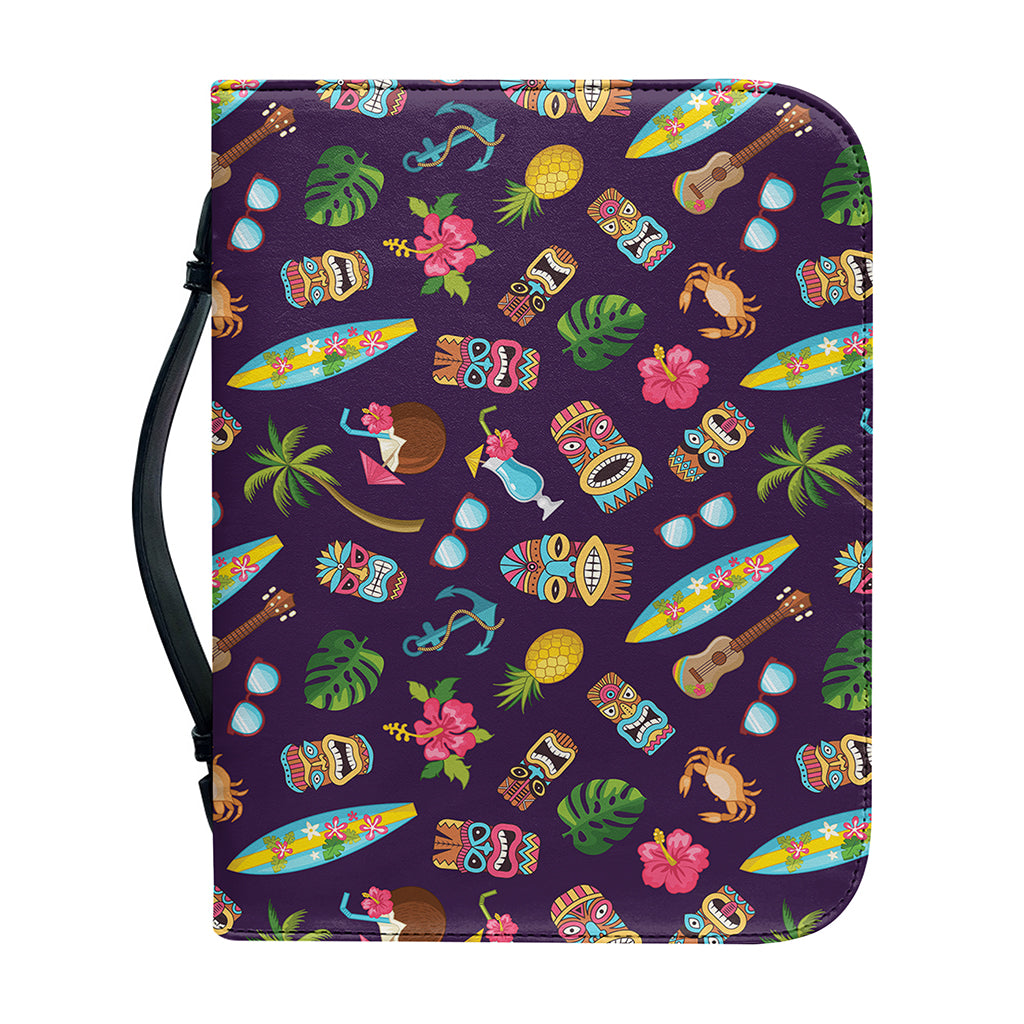 Summer Totem Pattern Print Leather Bible Cover