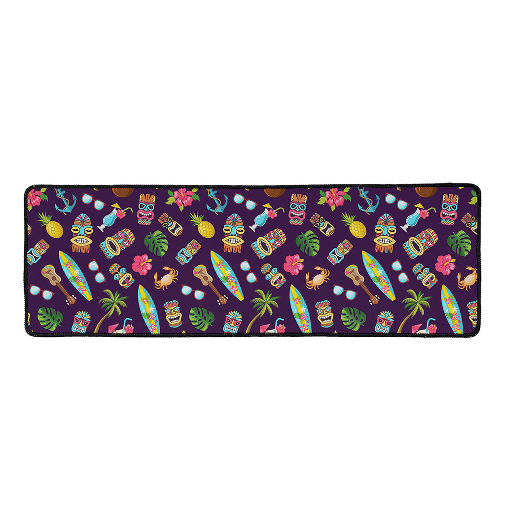 Summer Totem Pattern Print Long Kitchen Mat