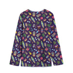 Summer Totem Pattern Print Long Sleeve Short Coat