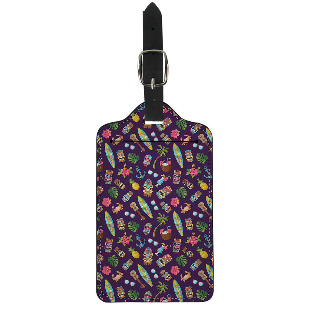 Summer Totem Pattern Print Luggage Tag