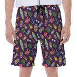 Summer Totem Pattern Print Men's Beach Shorts