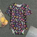 Summer Totem Pattern Print Men's Bodysuit