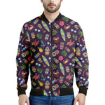 Summer Totem Pattern Print Men's Bomber Jacket
