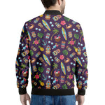 Summer Totem Pattern Print Men's Bomber Jacket