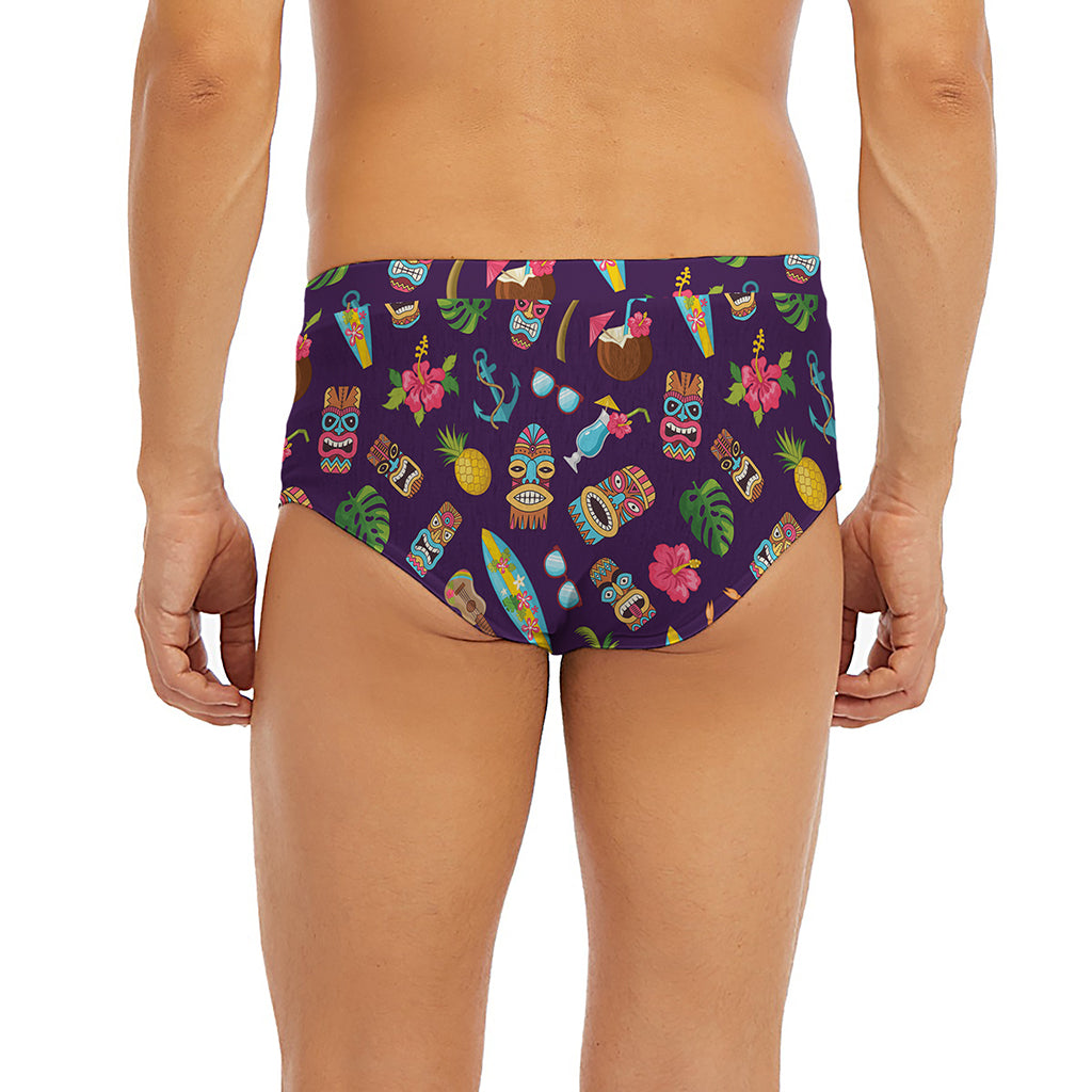 Summer Totem Pattern Print Men's Briefs