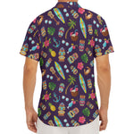 Summer Totem Pattern Print Men's Deep V-Neck Shirt