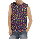 Summer Totem Pattern Print Men's Fitness Tank Top
