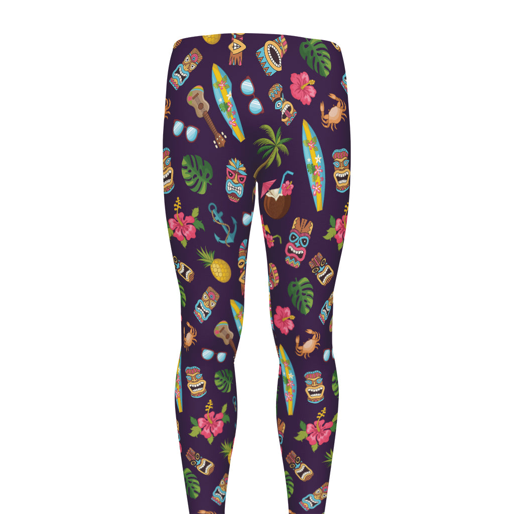 Summer Totem Pattern Print Men's leggings