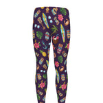 Summer Totem Pattern Print Men's leggings