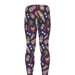Summer Totem Pattern Print Men's leggings