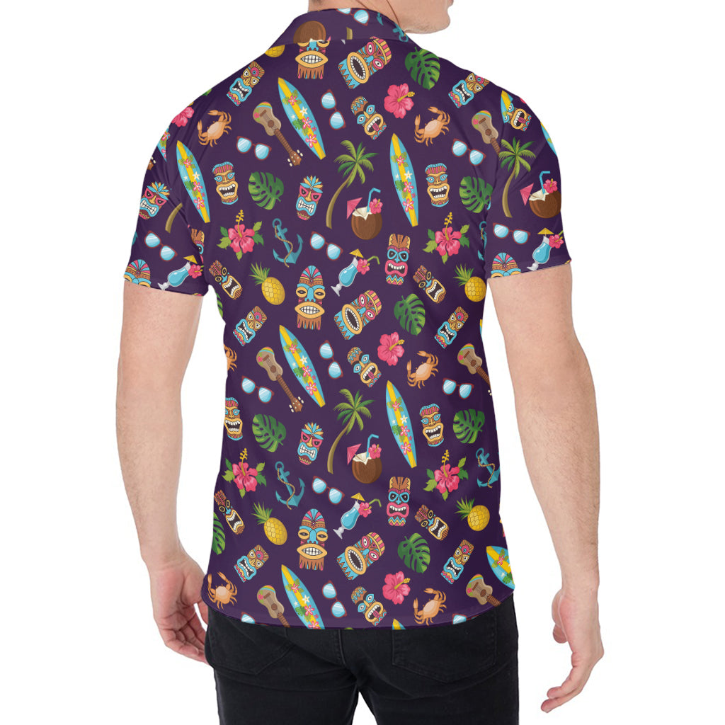Summer Totem Pattern Print Men's Shirt