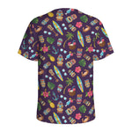 Summer Totem Pattern Print Men's Sports T-Shirt