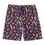 Summer Totem Pattern Print Men's Swim Trunks