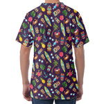 Summer Totem Pattern Print Men's Velvet T-Shirt