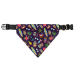 Summer Totem Pattern Print Over The Collar Dog Bandana