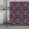 Summer Totem Pattern Print Polyester Shower Curtain