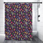 Summer Totem Pattern Print Premium Shower Curtain