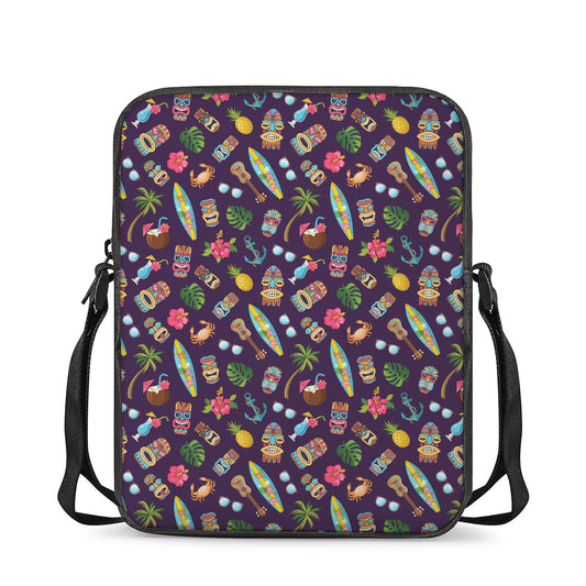 Summer Totem Pattern Print Rectangular Crossbody Bag