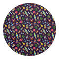 Summer Totem Pattern Print Round Blanket