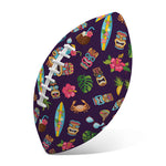 Summer Totem Pattern Print Rugby Ball