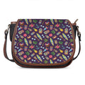 Summer Totem Pattern Print Saddle Bag