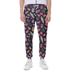 Summer Totem Pattern Print Scuba Joggers