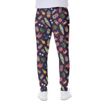 Summer Totem Pattern Print Scuba Joggers