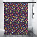 Summer Totem Pattern Print Shower Curtain