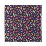 Summer Totem Pattern Print Silk Bandana
