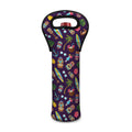 Summer Totem Pattern Print Single Neoprene Wine Tote