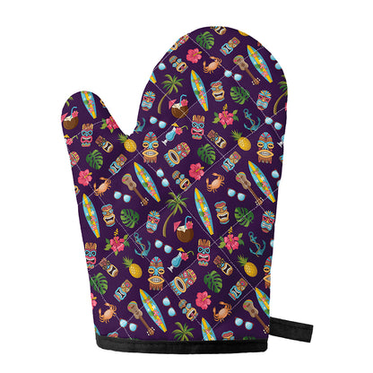 Summer Totem Pattern Print Single Oven Mitt