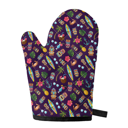 Summer Totem Pattern Print Single Oven Mitt