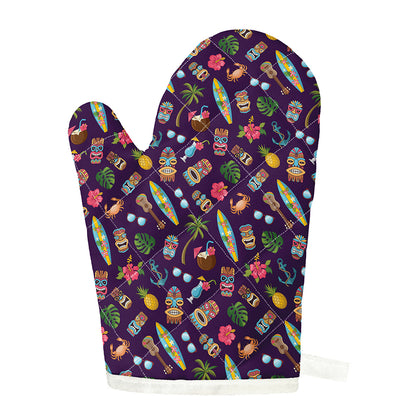 Summer Totem Pattern Print Single Oven Mitt