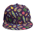 Summer Totem Pattern Print Snapback Cap