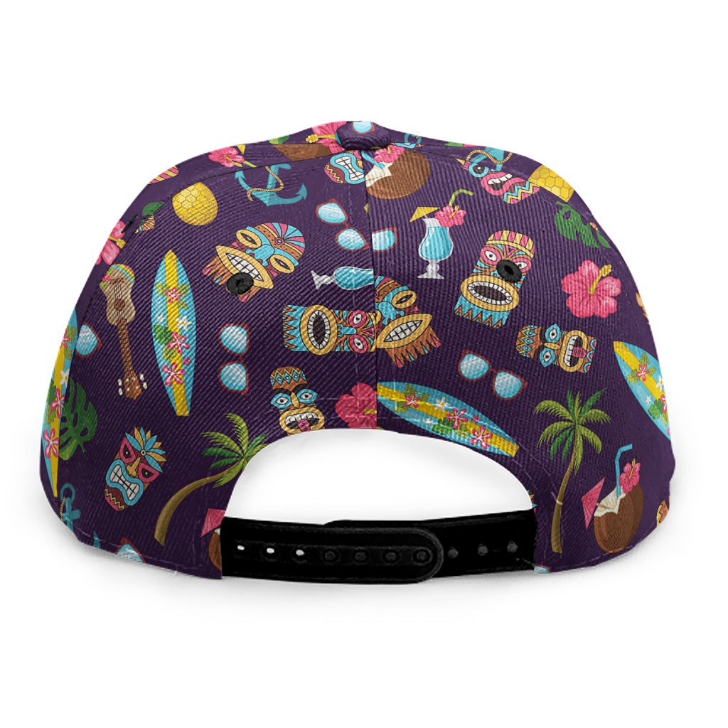 Summer Totem Pattern Print Snapback Cap