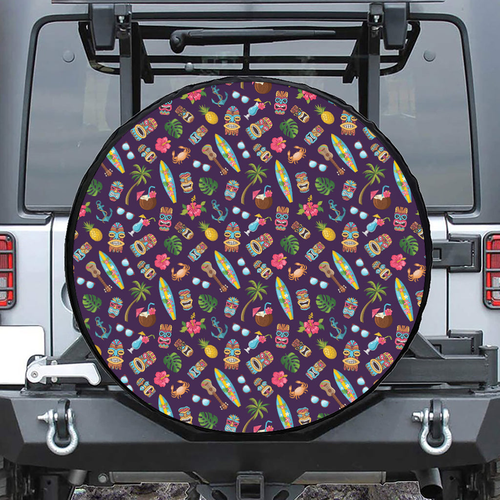 Summer Totem Pattern Print Tire Cover