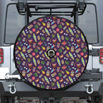 Summer Totem Pattern Print Tire Cover With Camera Hole