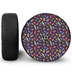 Summer Totem Pattern Print Tire Cover With Camera Hole